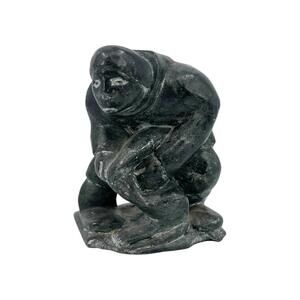 Soapstone Carving of Man Kneeling